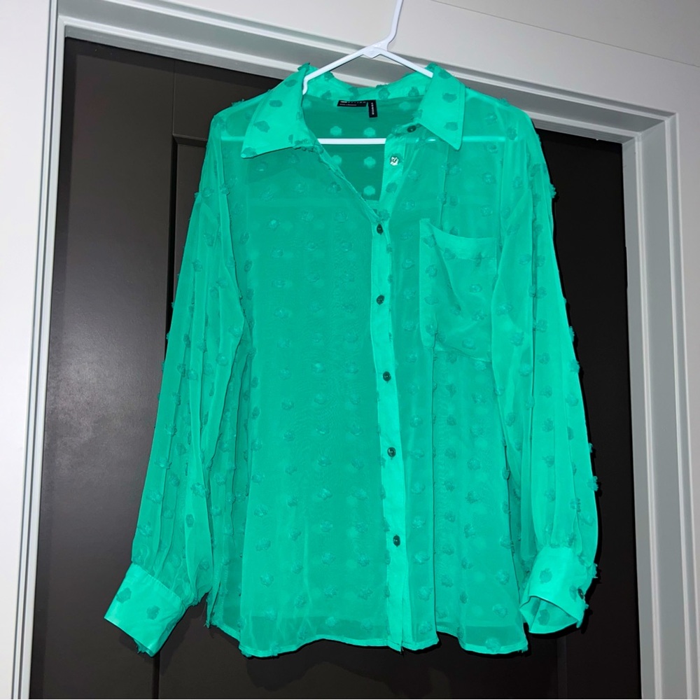 ASOS Oversized Bright Green Shirt